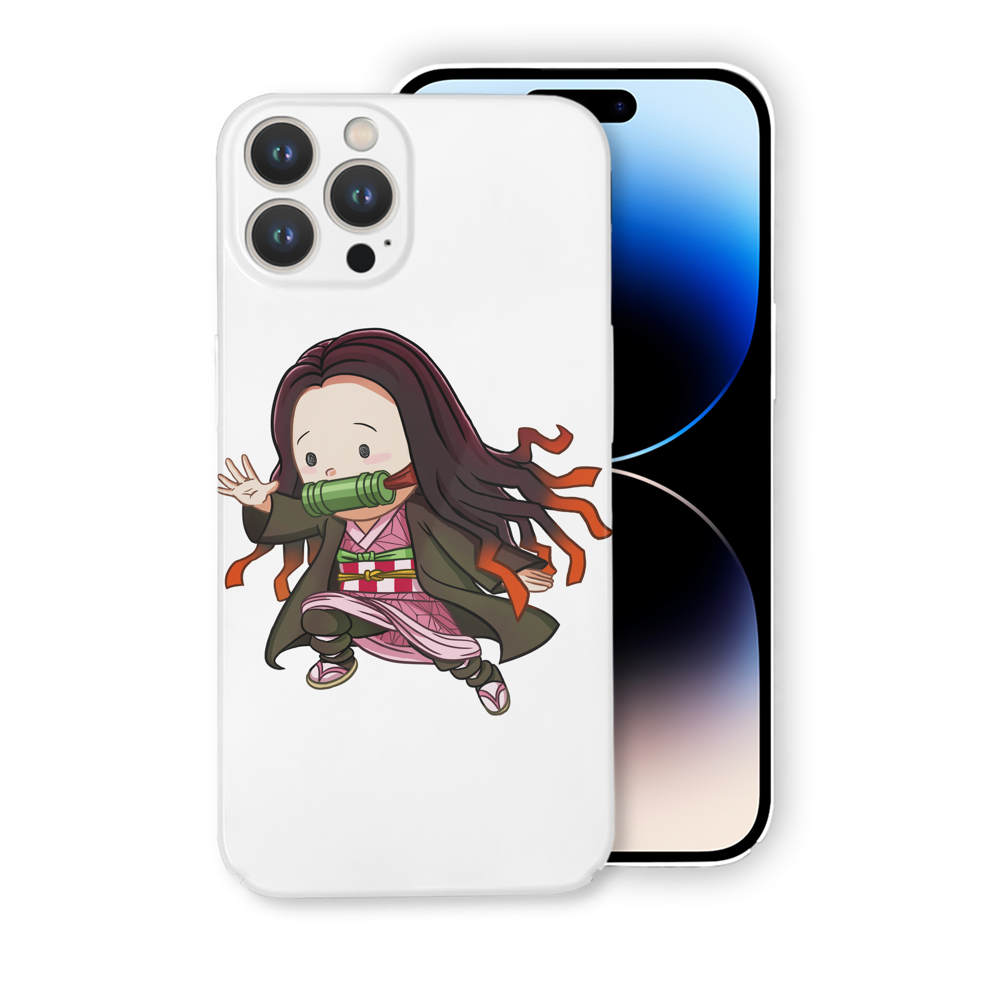 （画像用） 鬼滅の刃（きめつのやいば）竈門 禰󠄀豆子／かまど ねずこ Kamado Nezuko 【iPhone 14シリーズ対応】ハードケース